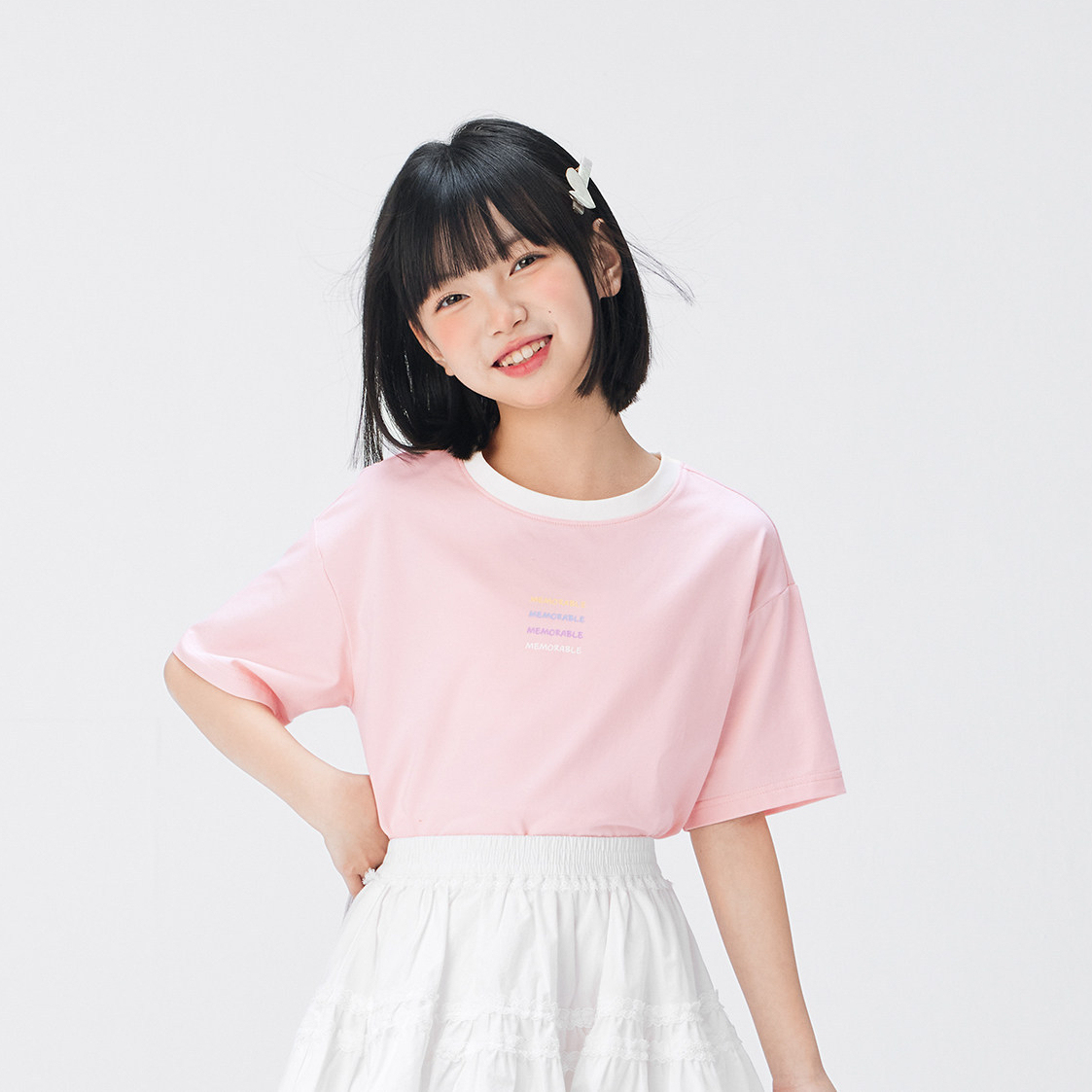 女童T恤短袖兒童夏季凉凉T2026新款女孩大童半袖上衣