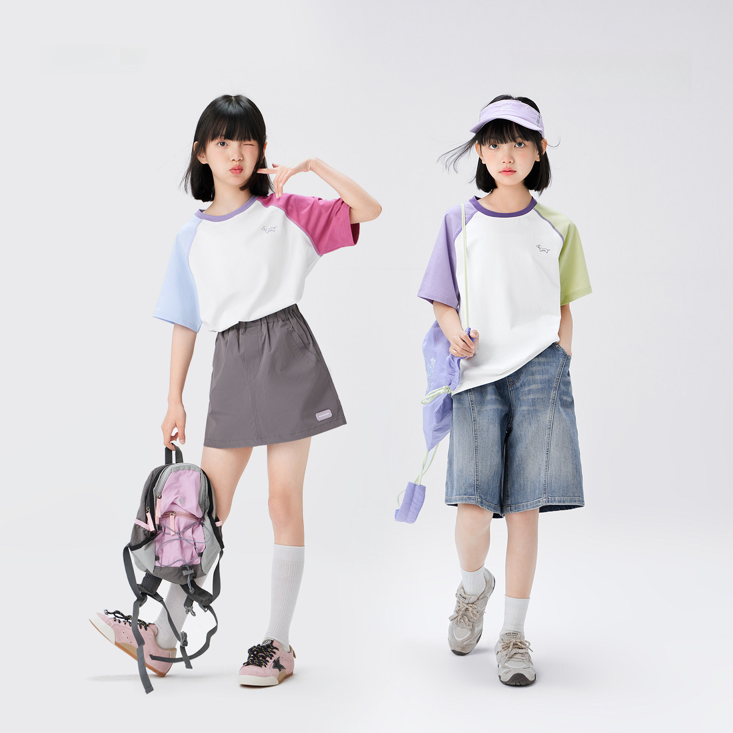 兒童短袖T恤女童夏季A類上衣2026新款女孩大童凉感小冰T