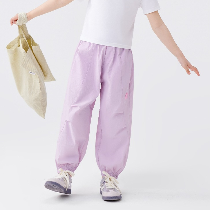 女童防蚊褲 夏季涼感輕薄透氣褲2026新款兒童夏裝輕量工裝褲