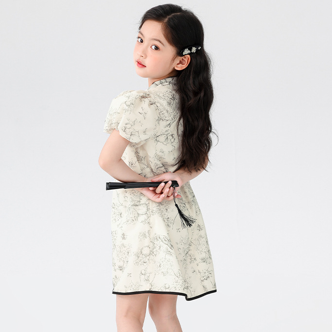 女童連衣裙兒童夏裝2026新款新中式旗袍國風絕美夏季公主裙子