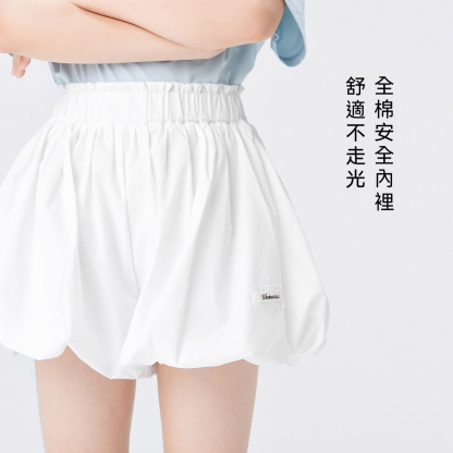 女童短裙原紗凉感蓬蓬裙2026新款夏裝中大童女孩花苞短褲