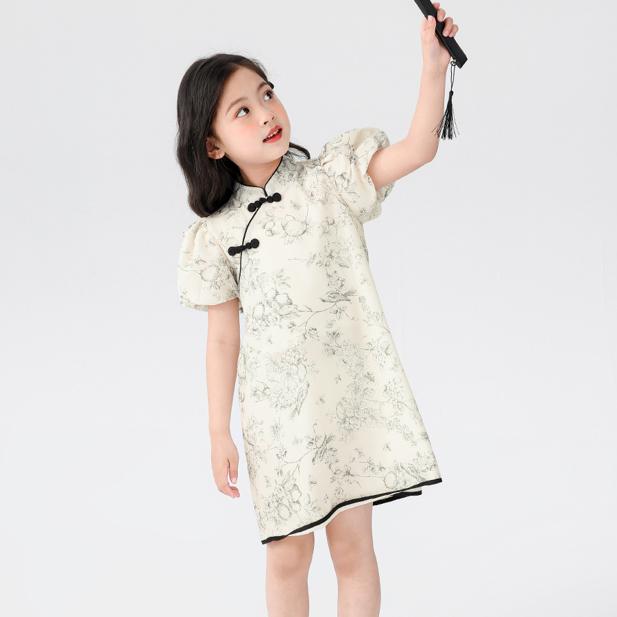 女童連衣裙兒童夏裝2026新款新中式旗袍國風絕美夏季公主裙子