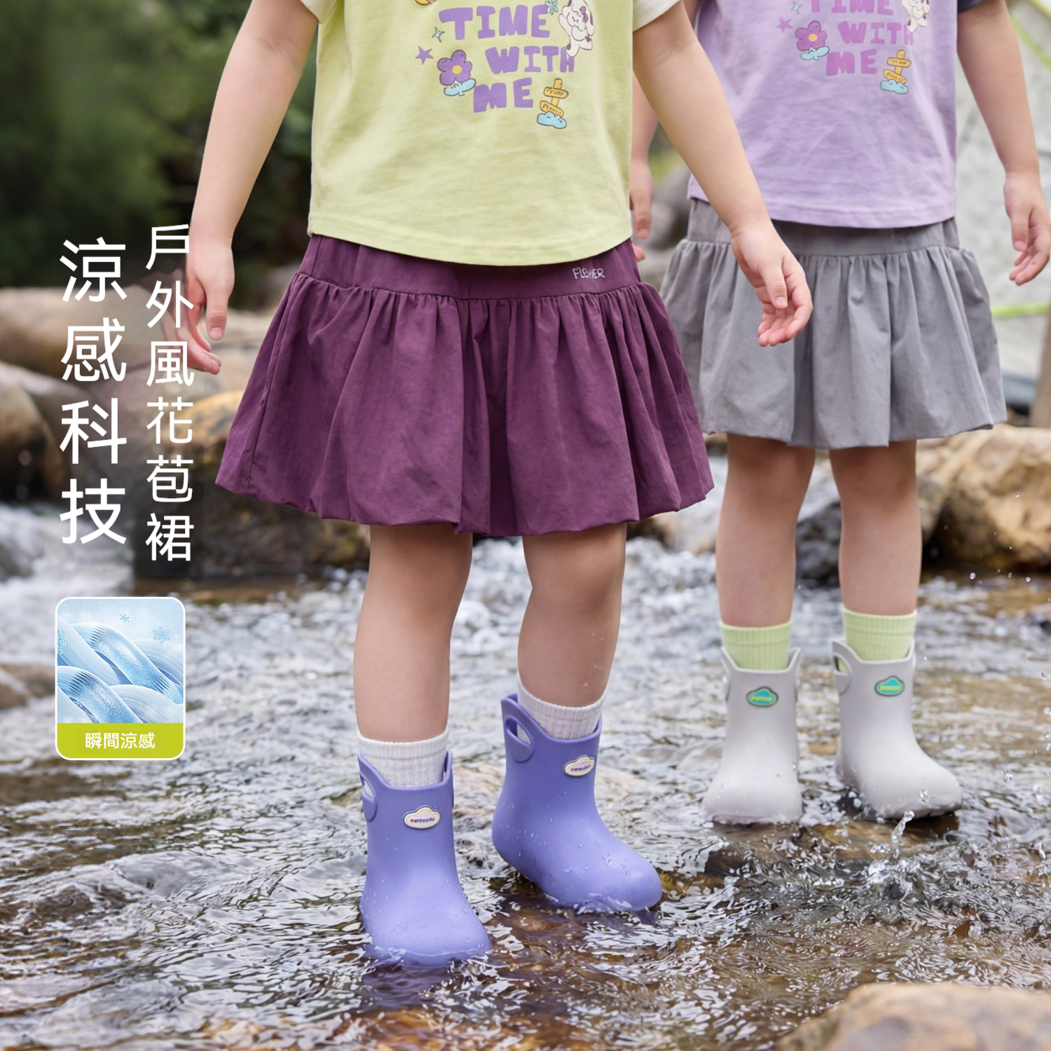 女童花苞裙2026夏季新款女孩短裙夏裝女寶裙子