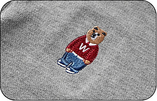 實物小熊刺繡