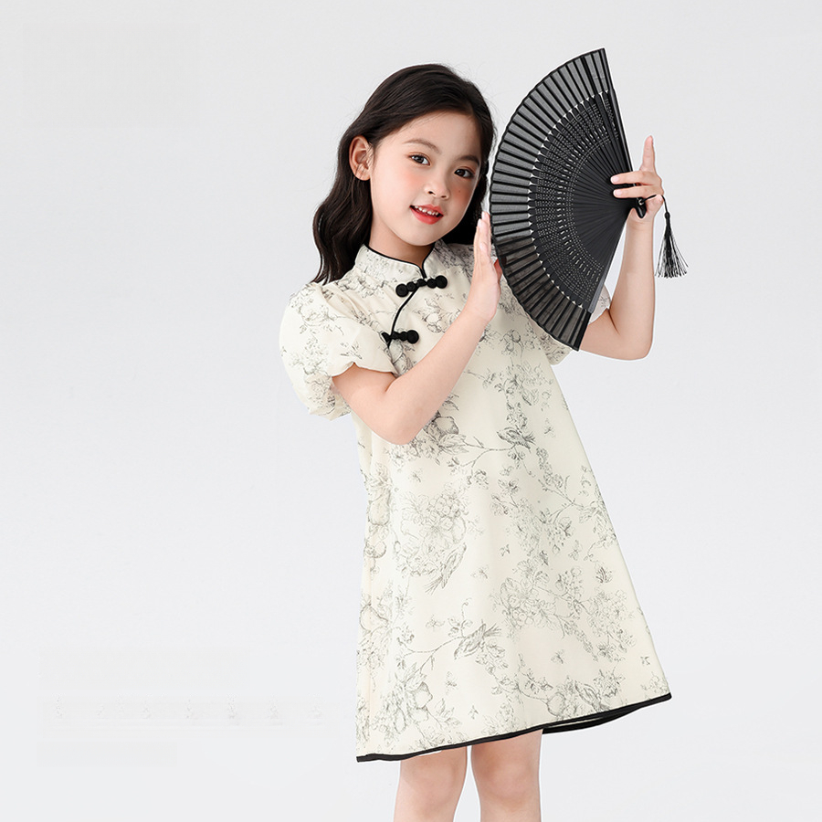 女童連衣裙兒童夏裝2026新款新中式旗袍國風絕美夏季公主裙子