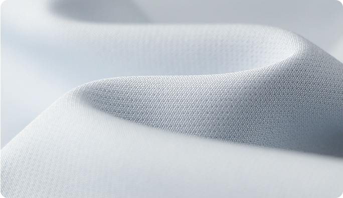 Light blue fabric surface and weave texture