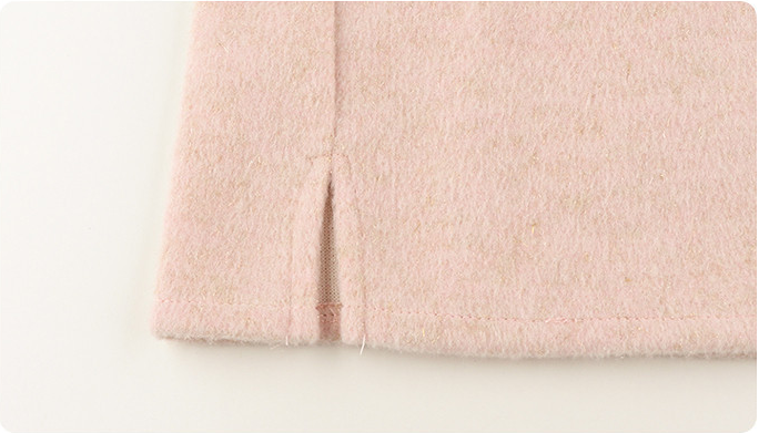 側開衩與下襬走線