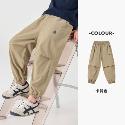 男童休閒褲兒童防蚊褲夏季2026夏裝新款中大童工裝褲傘兵褲