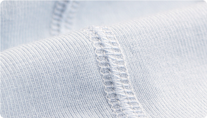 Overlock Stitching and Knit Texture Details