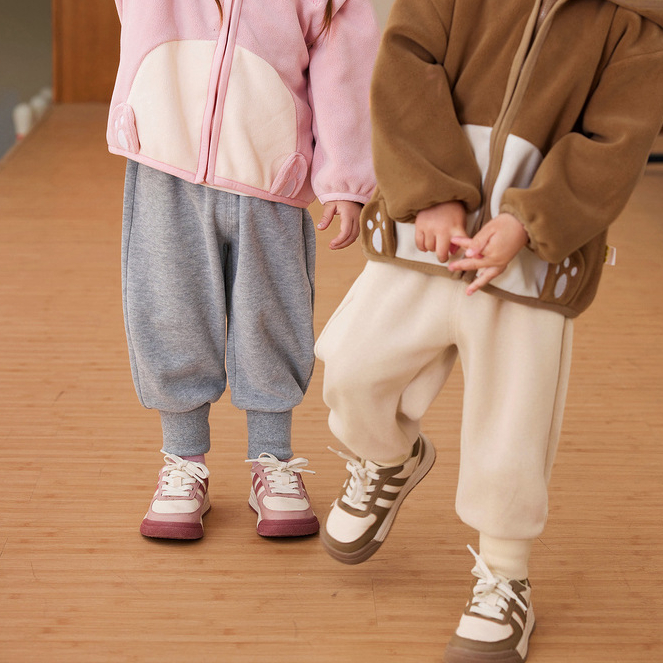 兒童褲子春裝女童運動褲男童束腳褲春季衛褲小童衣服童裝