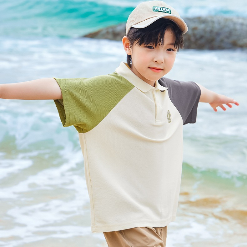童裝男童短袖T恤POLO衫兒童夏季洋氣男孩