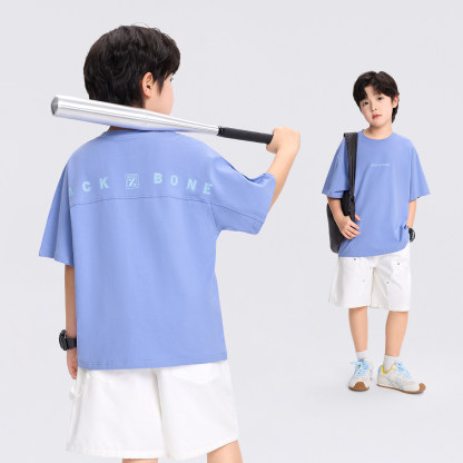 男童T恤短袖童裝涼感夏款2026新款男孩大童A類小冰T上衣