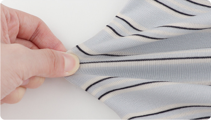 Close-Up of Striped Fabric and Texture