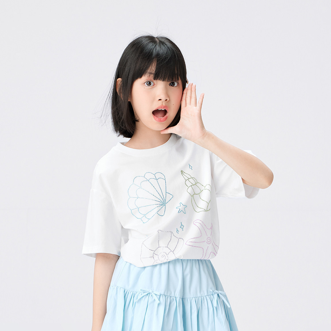 兒童短袖T恤女童夏季凉凉T2026新款女孩大童A類半袖上衣