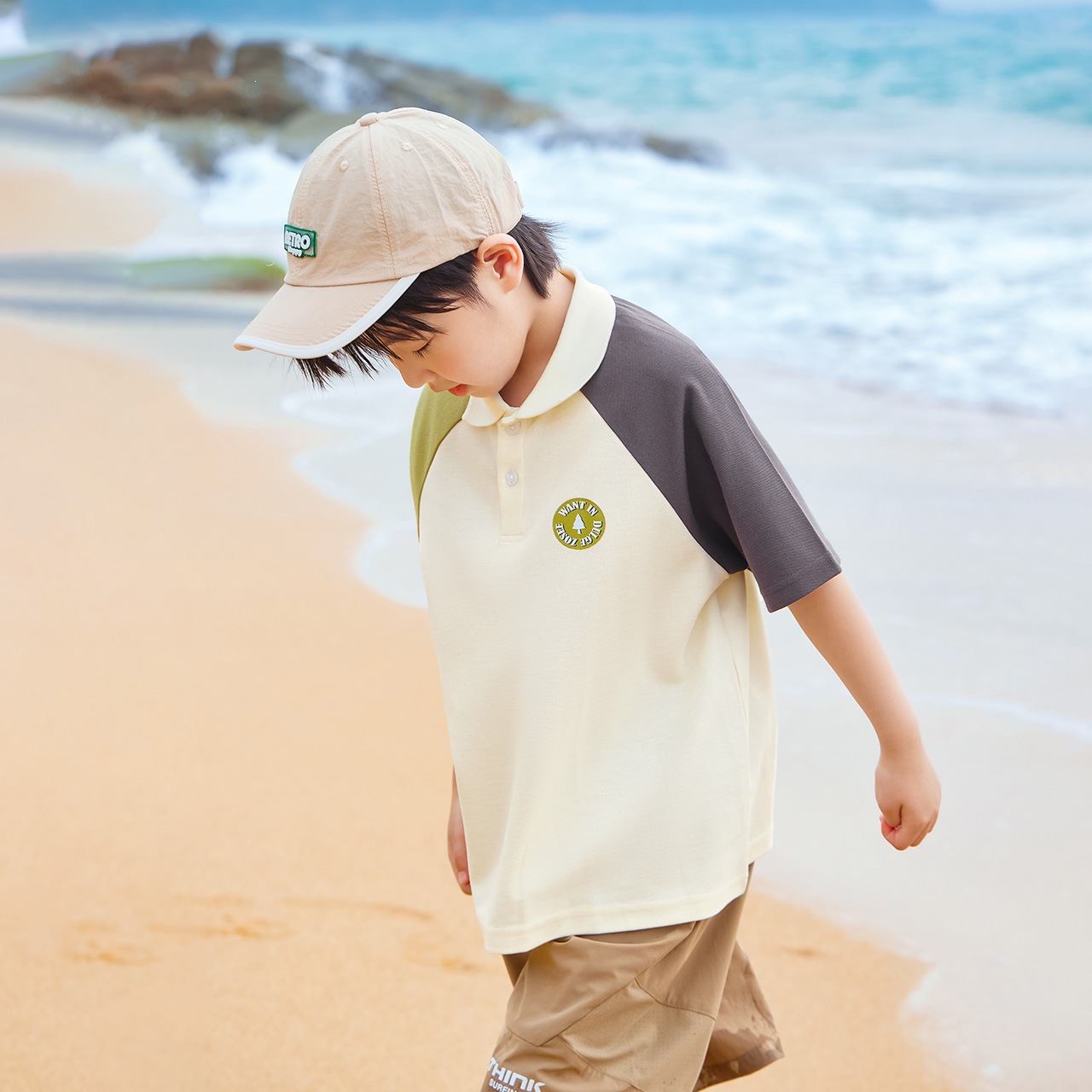 童裝男童短袖T恤POLO衫兒童夏季洋氣男孩