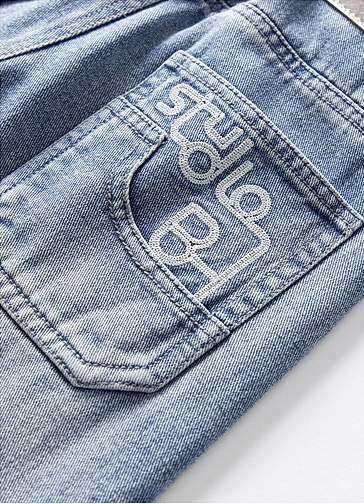 刺繡雙層後袋