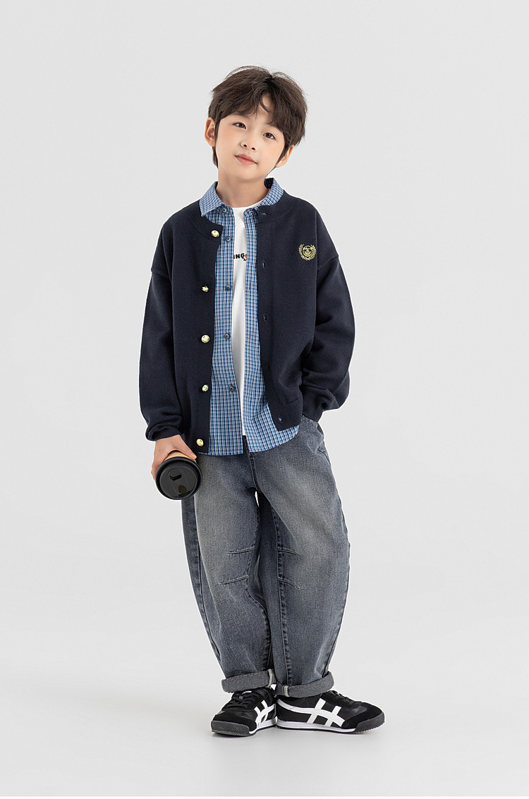藏青色正面全身