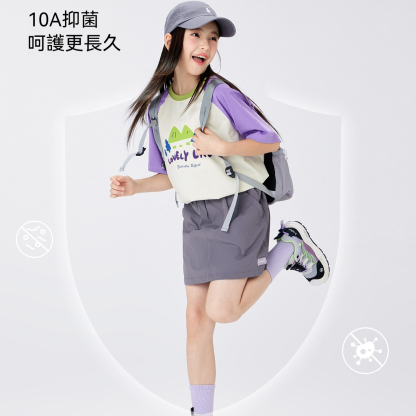 女童A類短袖T恤兒童夏季2026新款女孩大童半袖上衣小冰T