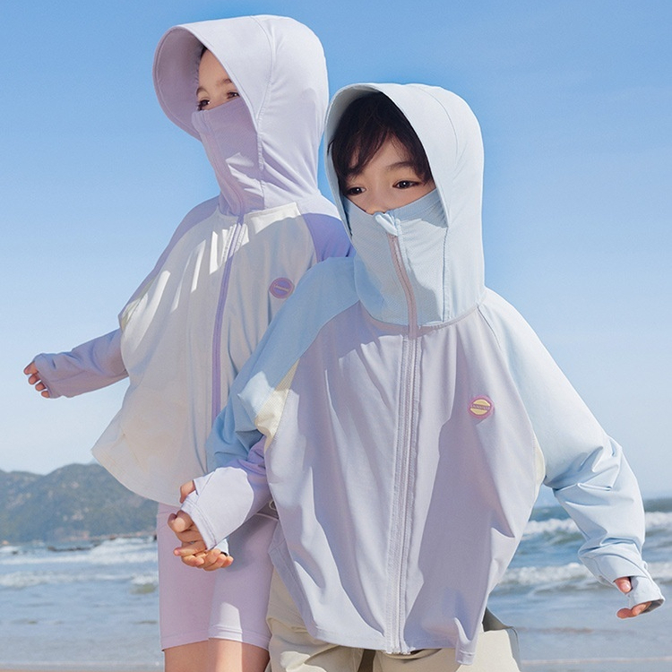 兒童防曬衣女童男孩夏季新款薄防曬服防紫外線皮膚衣