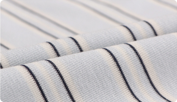 Striped Fabric Surface and Woven Texture