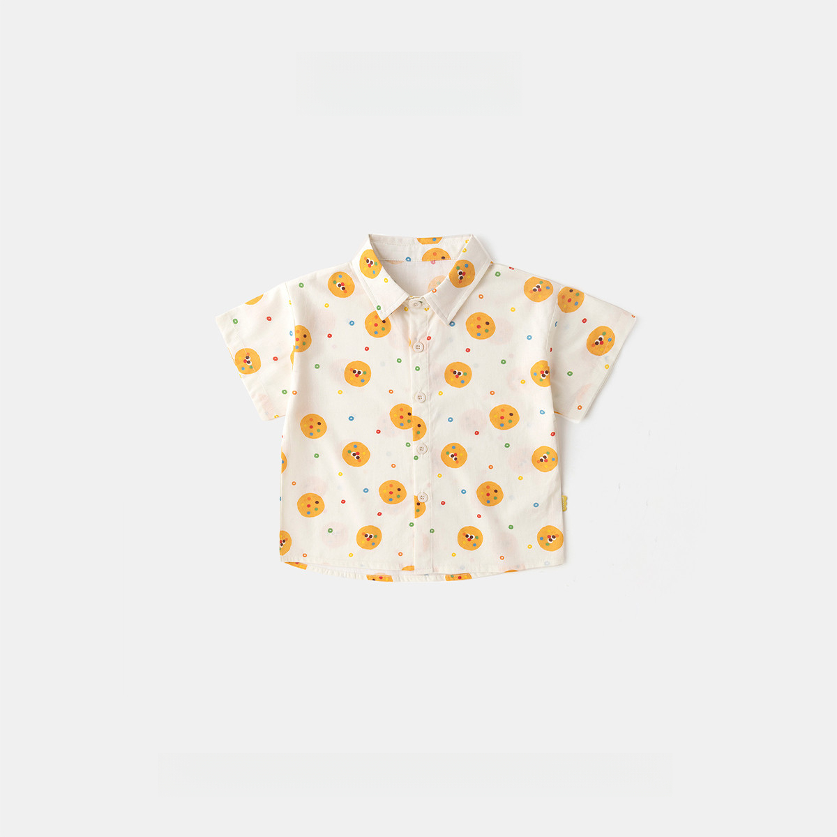 兒童襯衫純棉男童女童夏季短袖襯衣寶寶衣服童裝