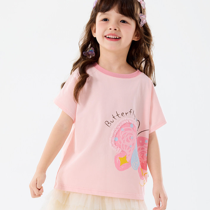 女童短袖T恤夏裝女孩上衣2026夏季新款女寶衣服