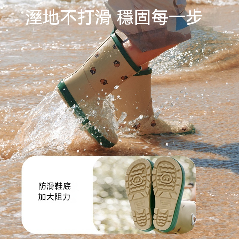 兒童雨鞋小孩中筒雨靴男童女童防水防滑水鞋