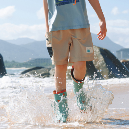 兒童雨鞋小孩中筒雨靴男童女童防水防滑水鞋