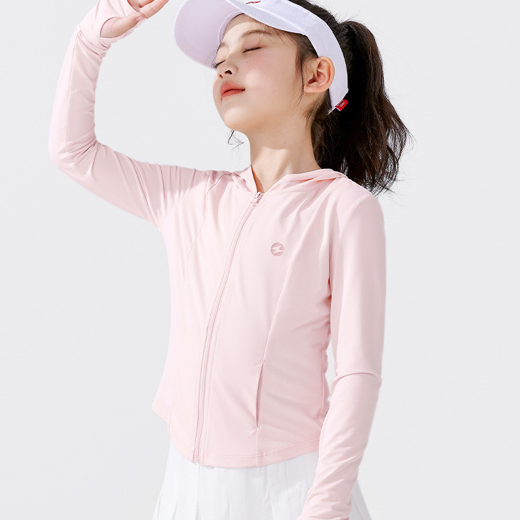 女童防曬衣服兒童夏季凉感薄外套2026新款女孩
