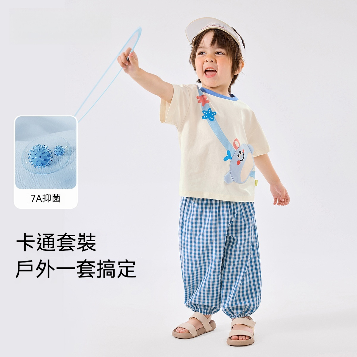 兒童套裝夏季新款寶寶短袖短褲兩件套夏裝女童童裝