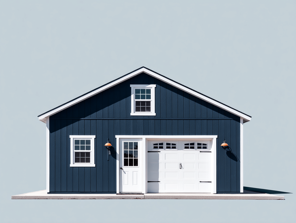 Garden Sheds - wood - 300x240x260 cm - blue-white - outdoor storage design-Nookgetloft