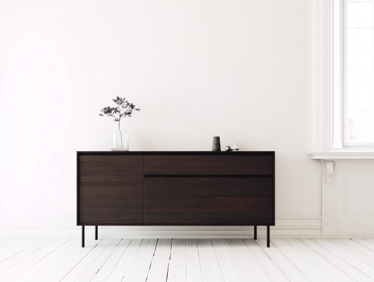 Entryway Cabinet engineered wood 160x45x80 cm - dark brown - modern minimalist storage design-Nookgetloft