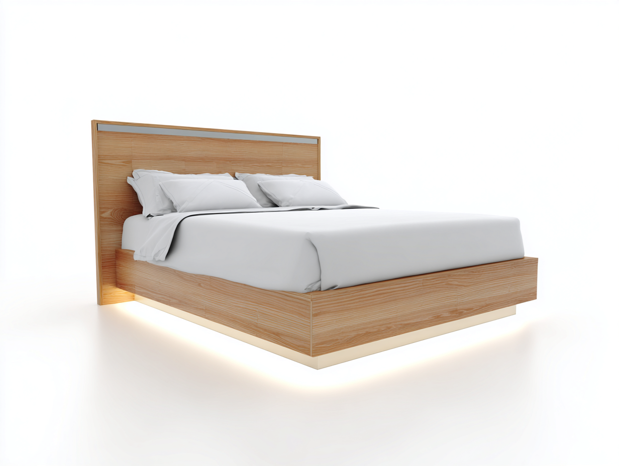 Double Beds - Solid Wood 200x160x100 cm - Brown - Modern Bedroom Design-Havengoden