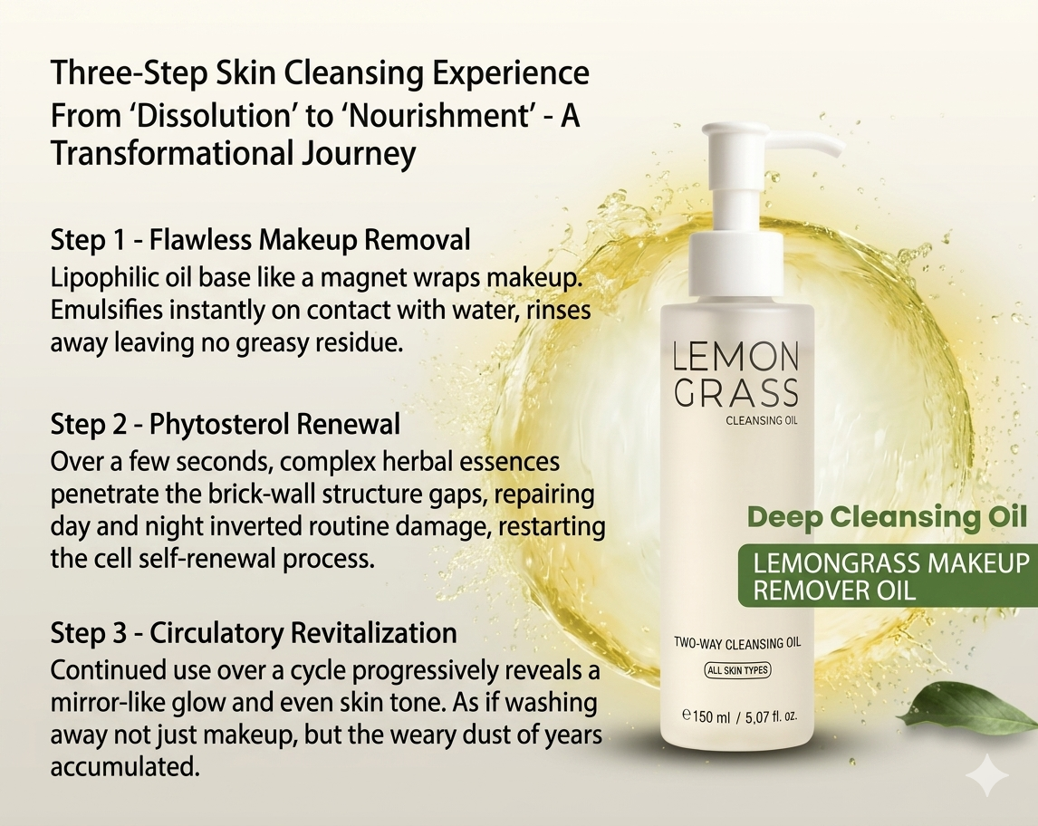 Lemongrass Dual-Use Cleansing Oil 檸檬草兩用卸妝油 150ml