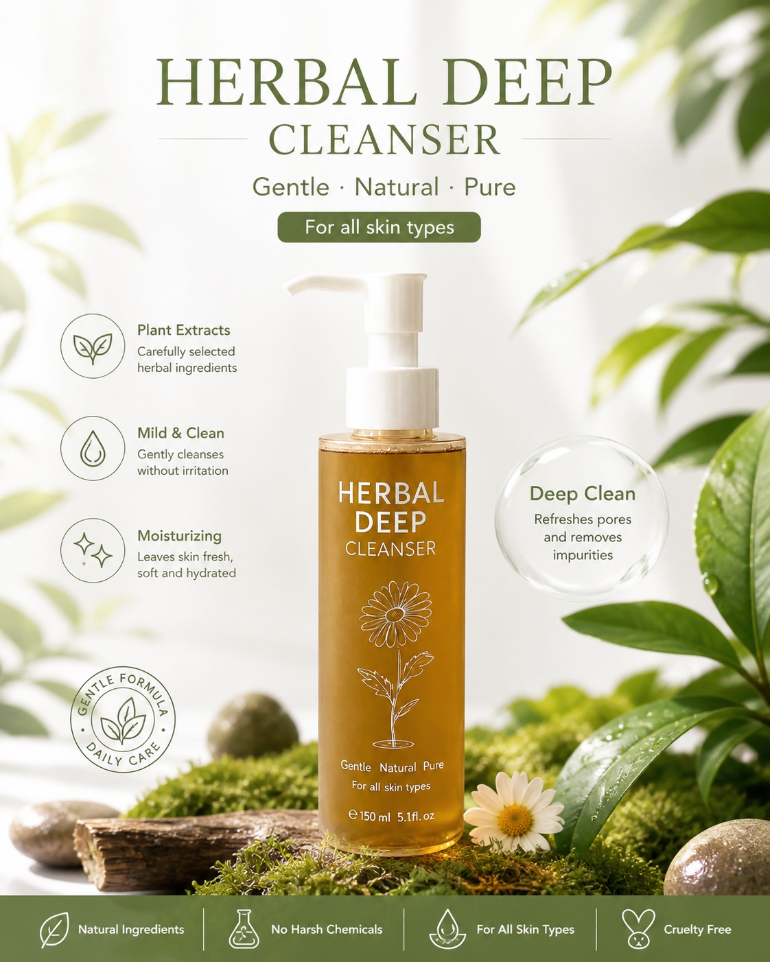 Herbal Cleansing Lotion 草本洗顏露 160ml