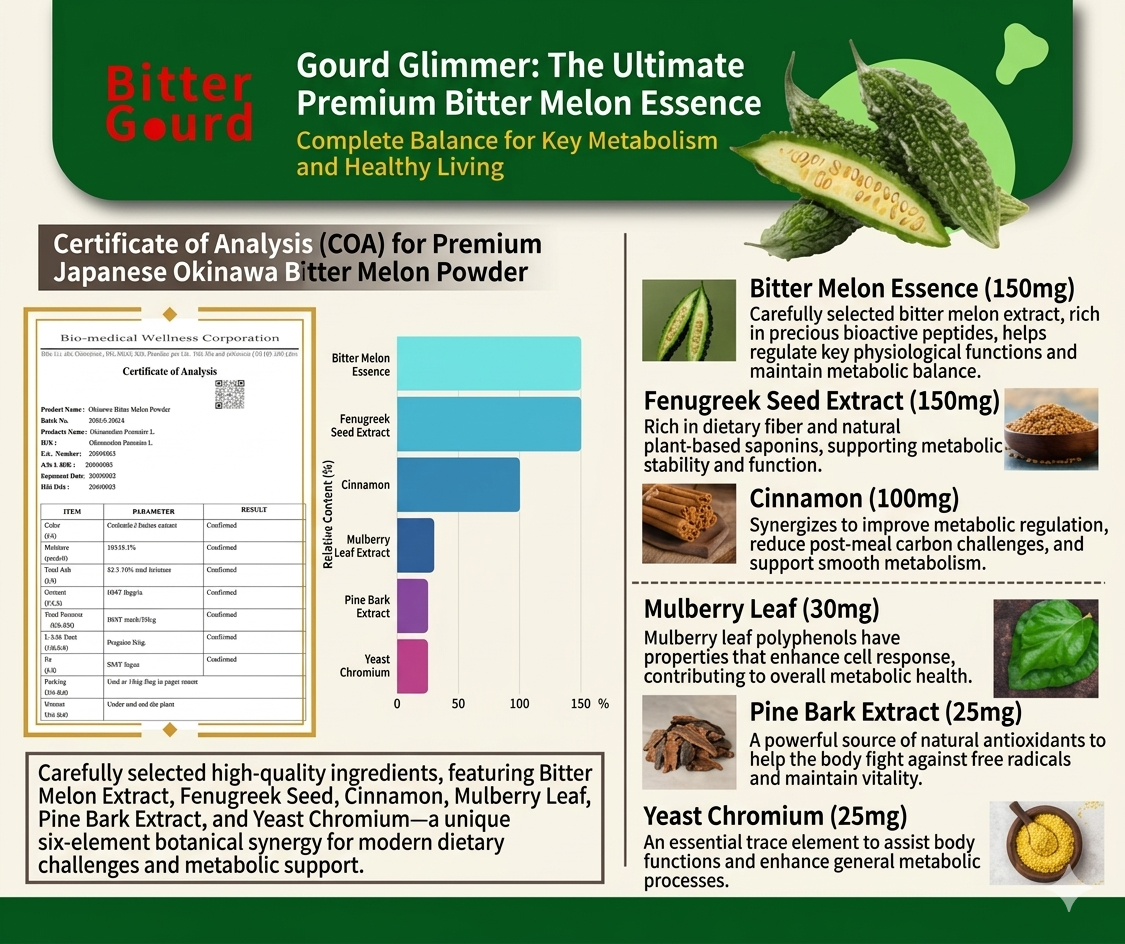 Bitter Melon Peptides + 5 Metabolic Botanical Extracts