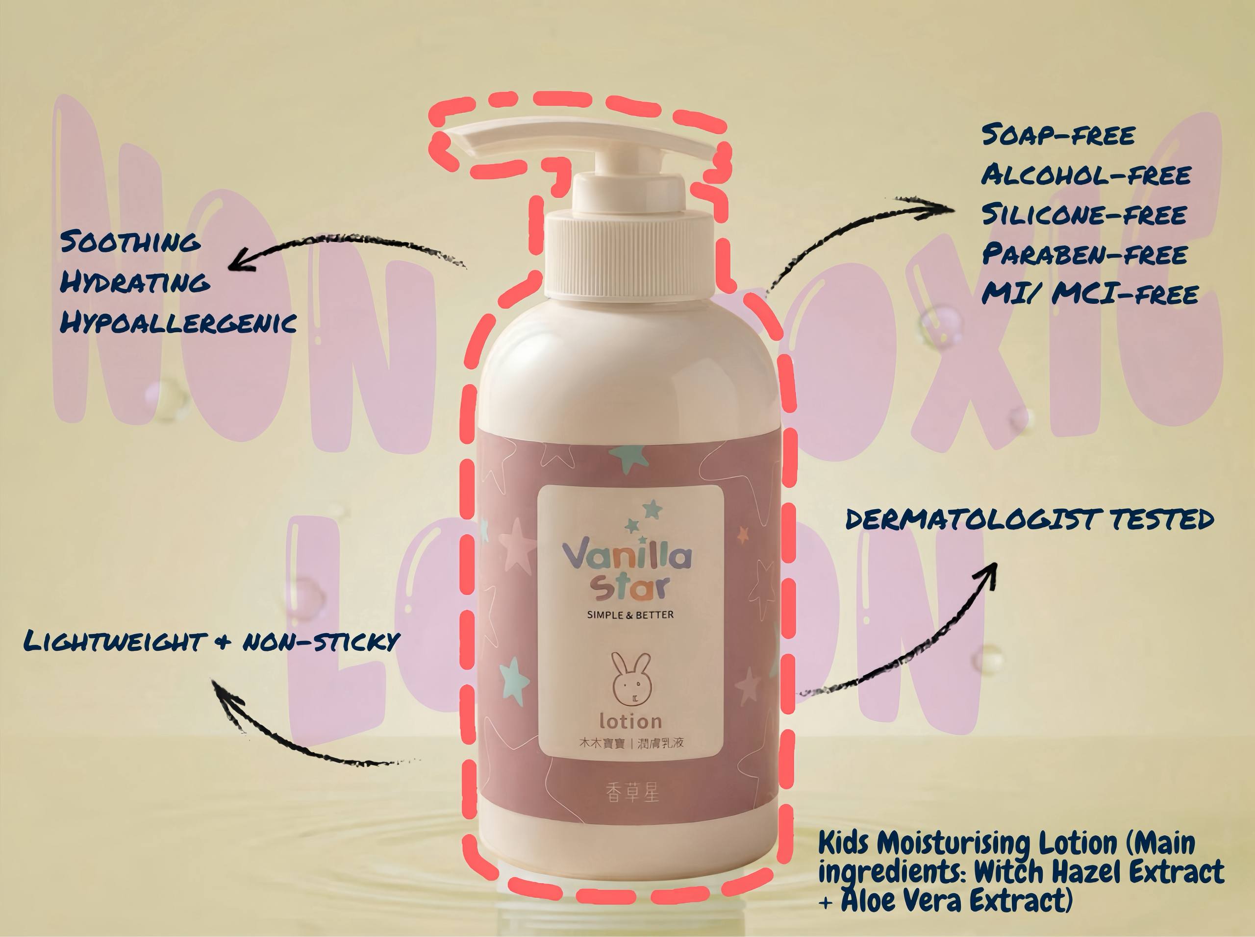 Kids Soothing Lotion (Witch Hazel + Aloe Vera)