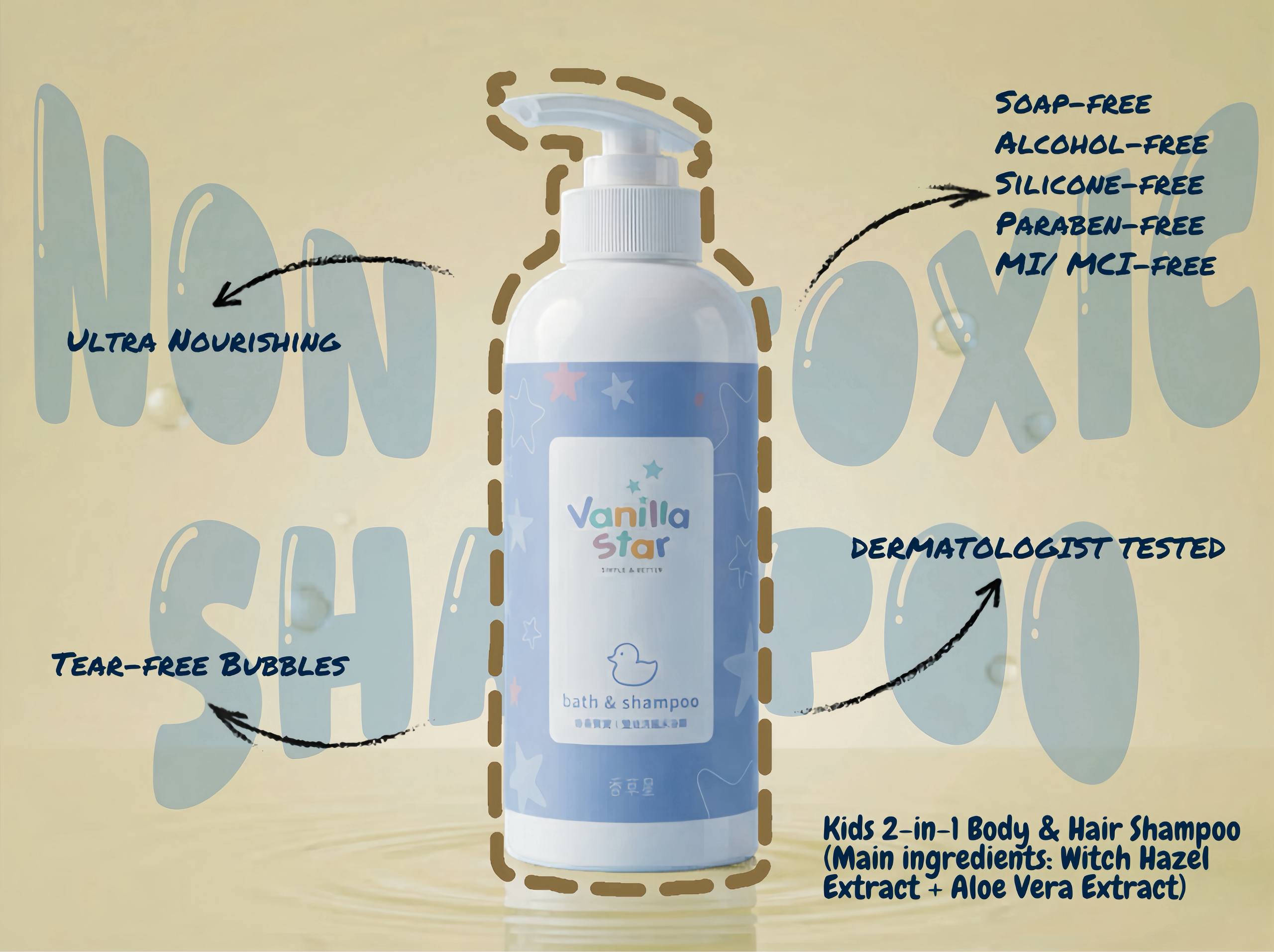 Kids 2 in 1 Body and Hair Shampoo