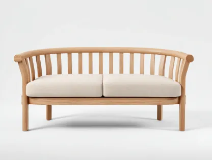 Outdoor Bench solid wood 160x55x80 cm - natural-beige - outdoor seating design-Casagethaus