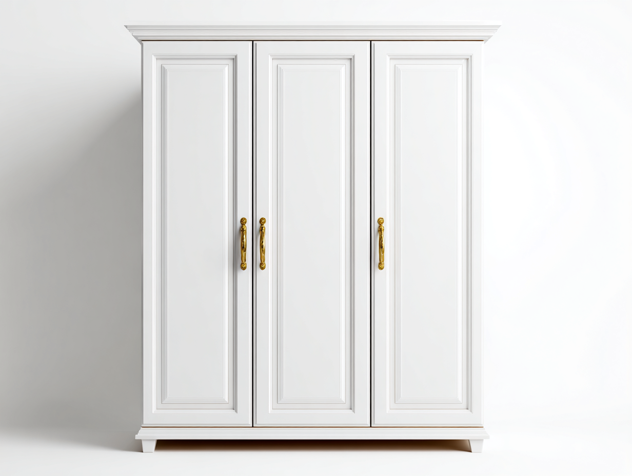 Wardrobe engineered wood 150x55x195 cm - white - classic storage design-Havenupshop