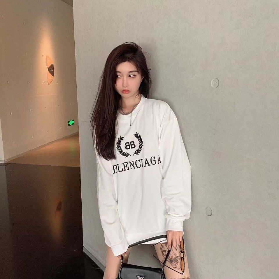 【BALENCIAGA旗艦店】（バレンシアガ）クラシックでスタイリッシュな長袖スウェットシャツ01678