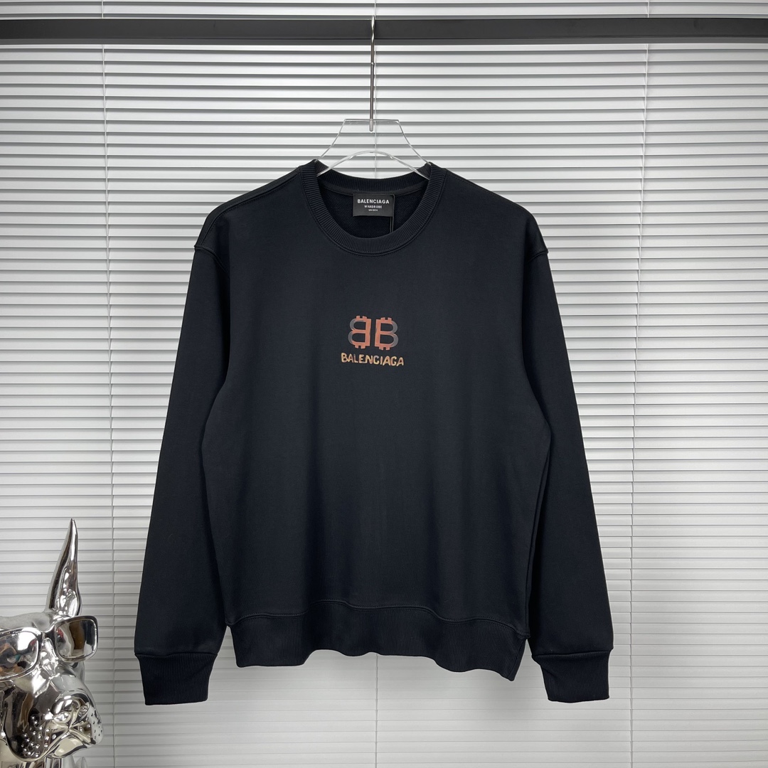 【BALENCIAGA旗艦店】（バレンシアガ）クラシックでスタイリッシュな長袖スウェットシャツ01917