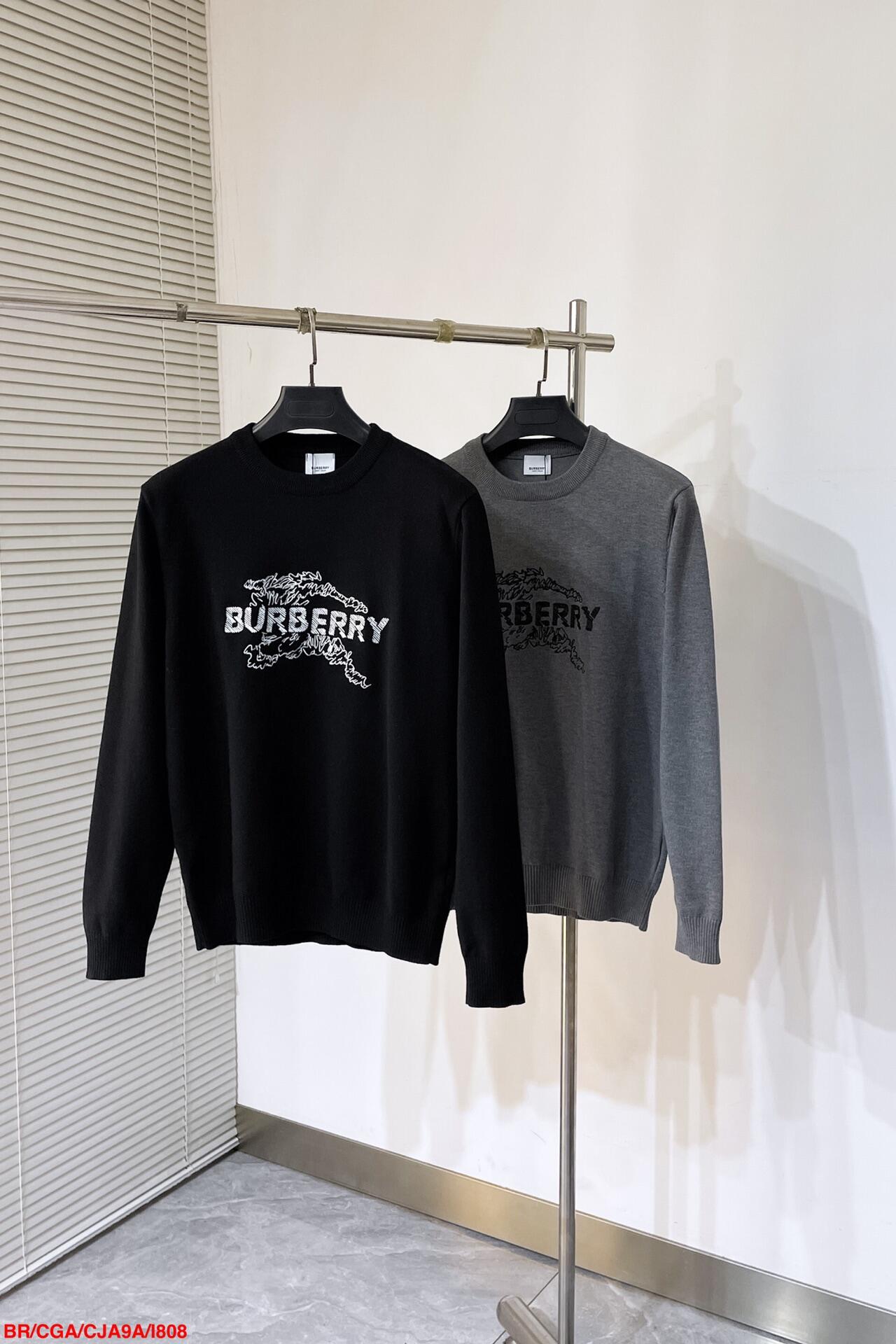 【BURBERRY旗艦店】（バーバリー）クラシックでスタイリッシュな長袖スウェットシャツ00042