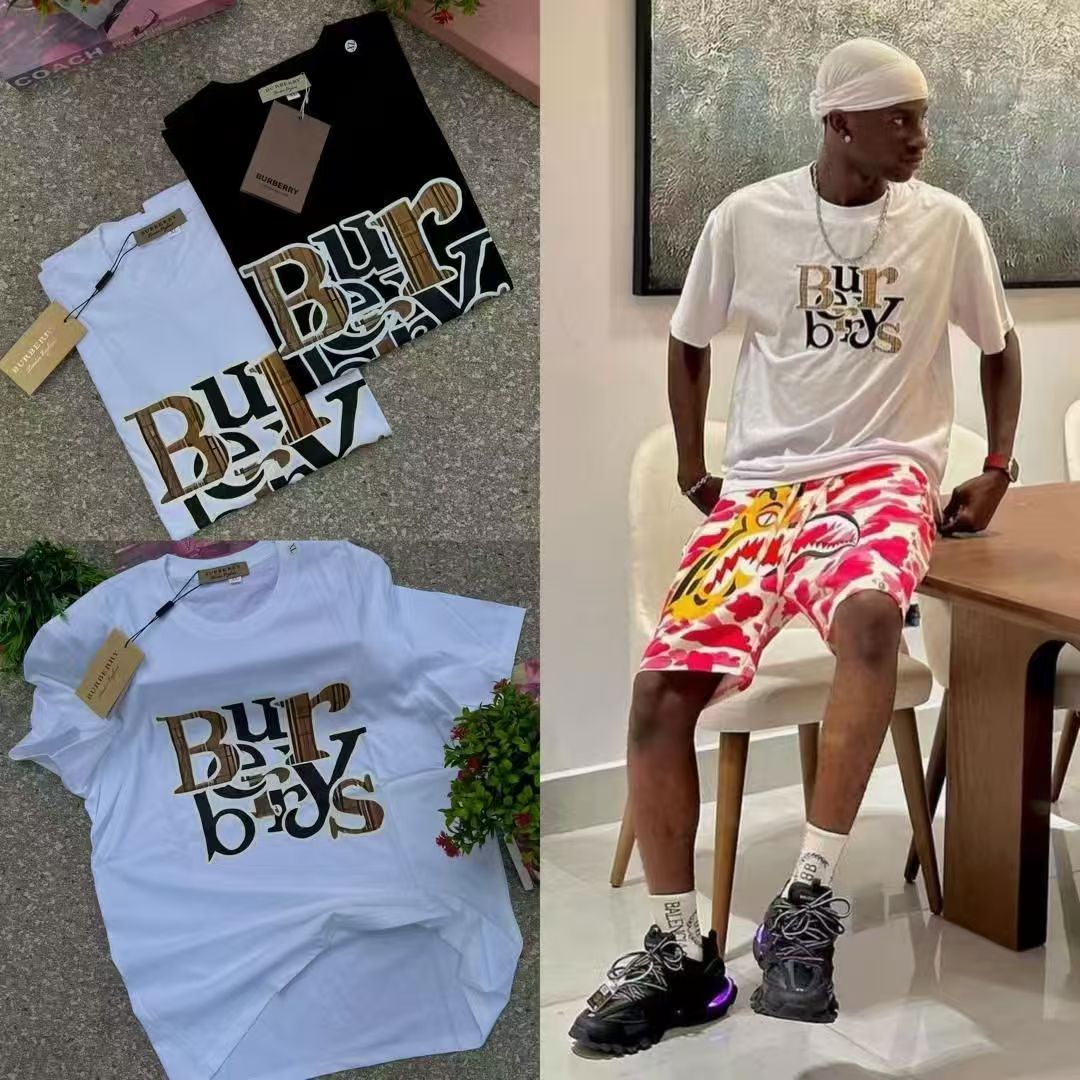 【BURBERRY旗艦店】（バーバリー）クラシックでスタイリッシュな半袖スウェットシャツ00100