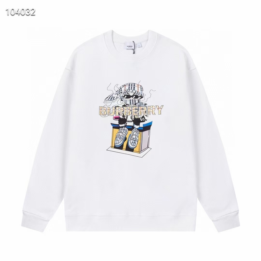 【BURBERRY旗艦店】（バーバリー）クラシックでスタイリッシュな長袖スウェットシャツ01133