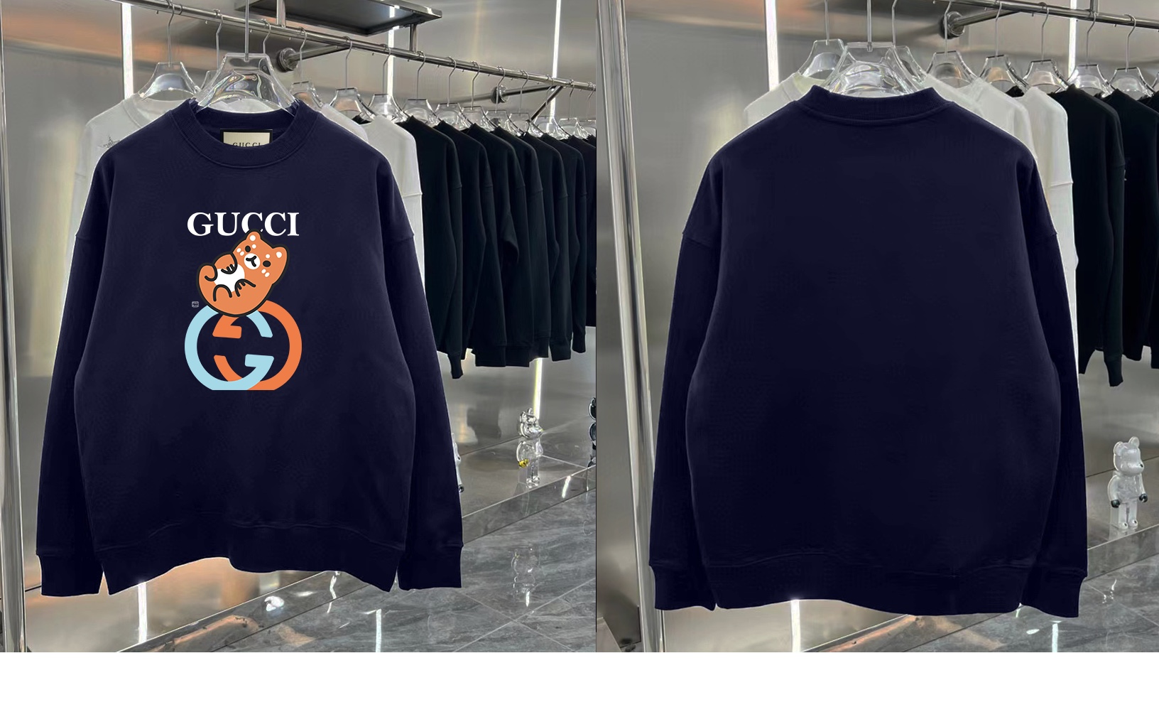 【GUCCI旗艦店】（グッチ）クラシックでスタイリッシュな長袖スウェットシャツ00086
