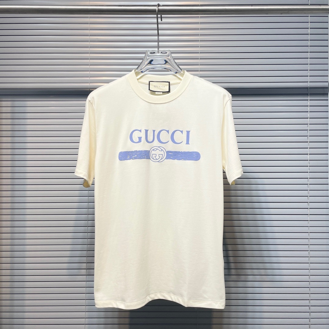 【GUCCI旗艦店】（グッチ）クラシックでスタイリッシュな半袖スウェットシャツ00253