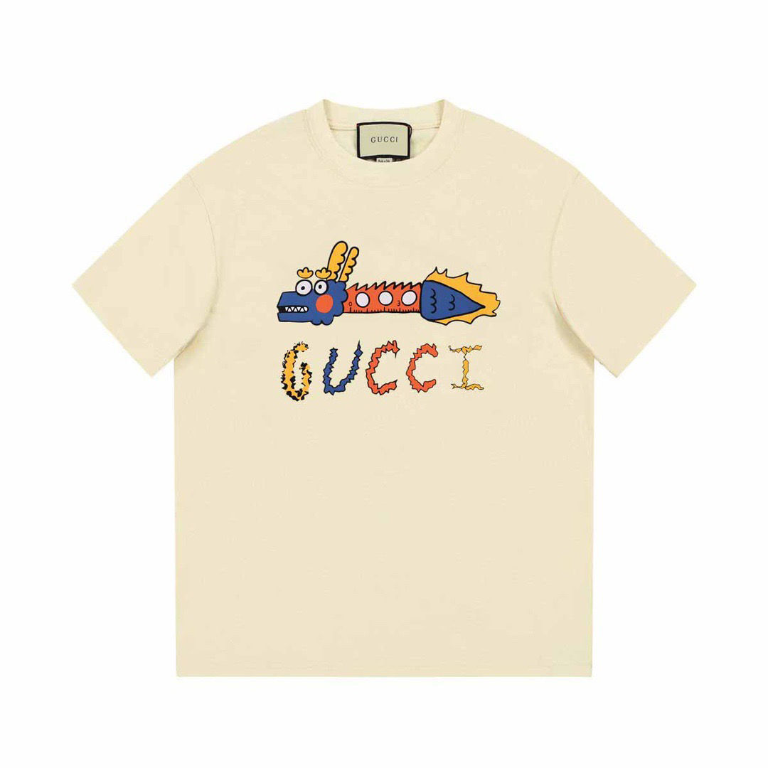 【GUCCI旗艦店】（グッチ）クラシックでスタイリッシュな半袖スウェットシャツ01410