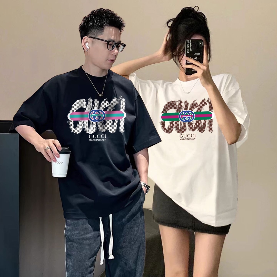 【GUCCI旗艦店】（グッチ）クラシックでスタイリッシュな半袖スウェットシャツ00615