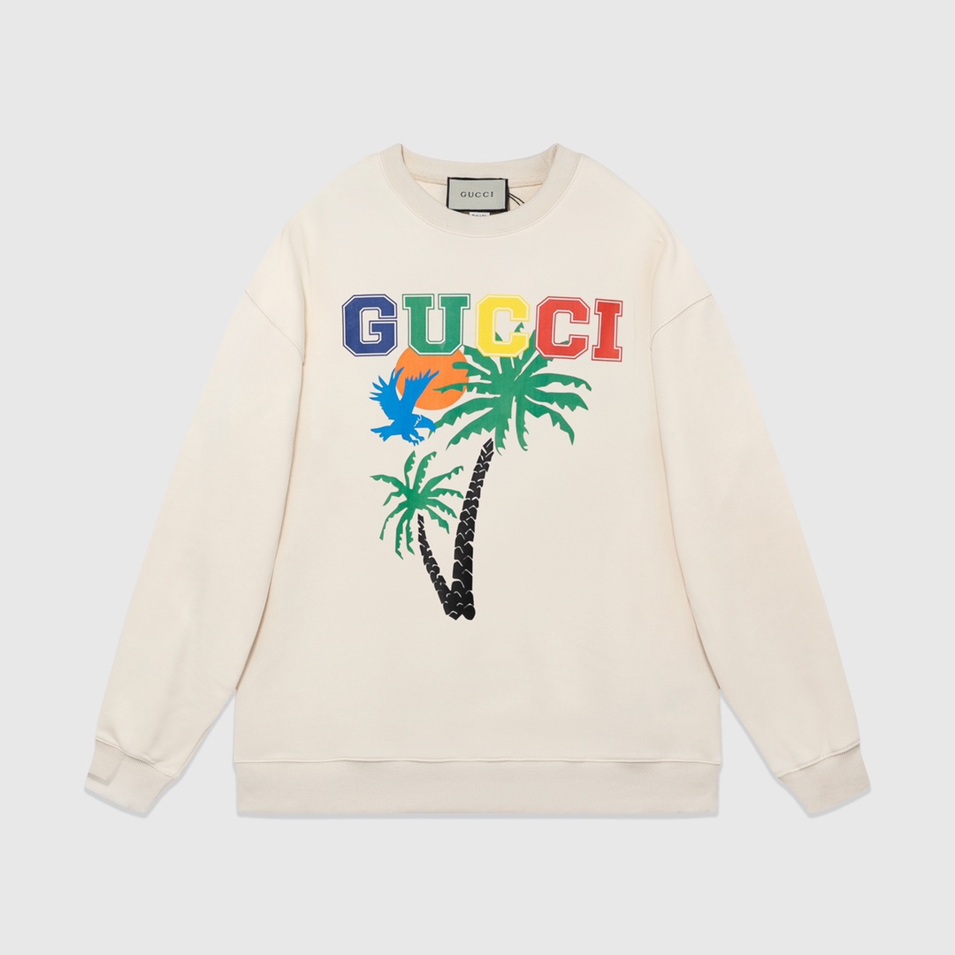 【GUCCI旗艦店】（グッチ）クラシックでスタイリッシュな長袖スウェットシャツ01210